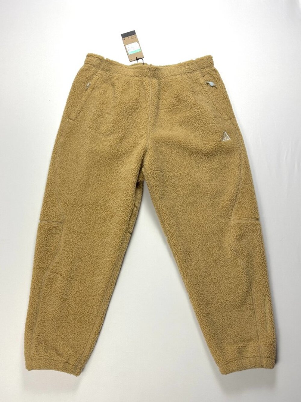 Nike ACG Mens Canwell Glacier Sherpa Fleece Pants NWT Tan Brown Sz XL FV8827-297